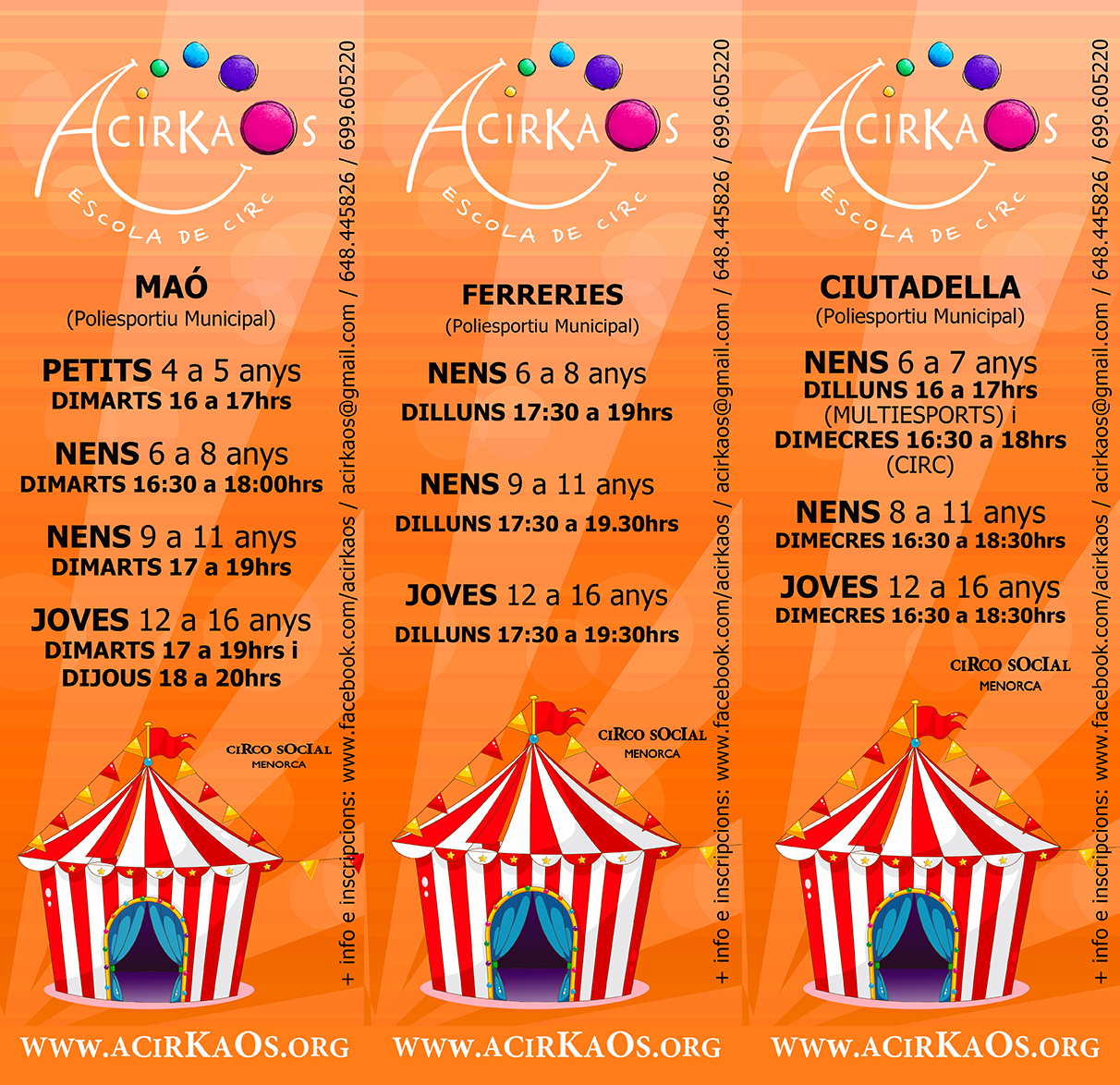 horarios Escuela